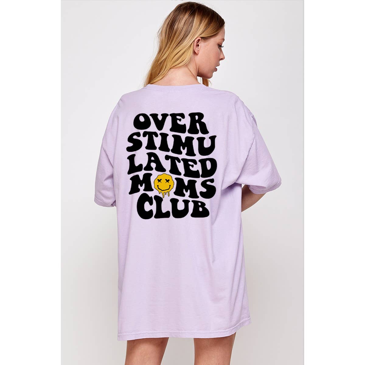 Overstimulated Moms Club Vintage Oversized Tee
