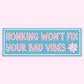 Honking Bad Vibes Sticker Decal, Funny Car Sticker, Bumper