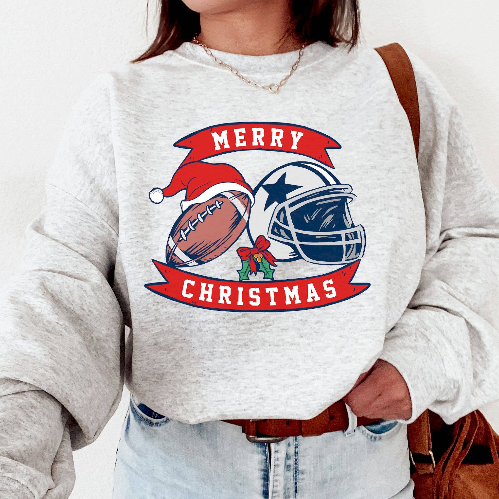 Dallas Cowboys Christmas Crewneck Sweatshirt For Fans