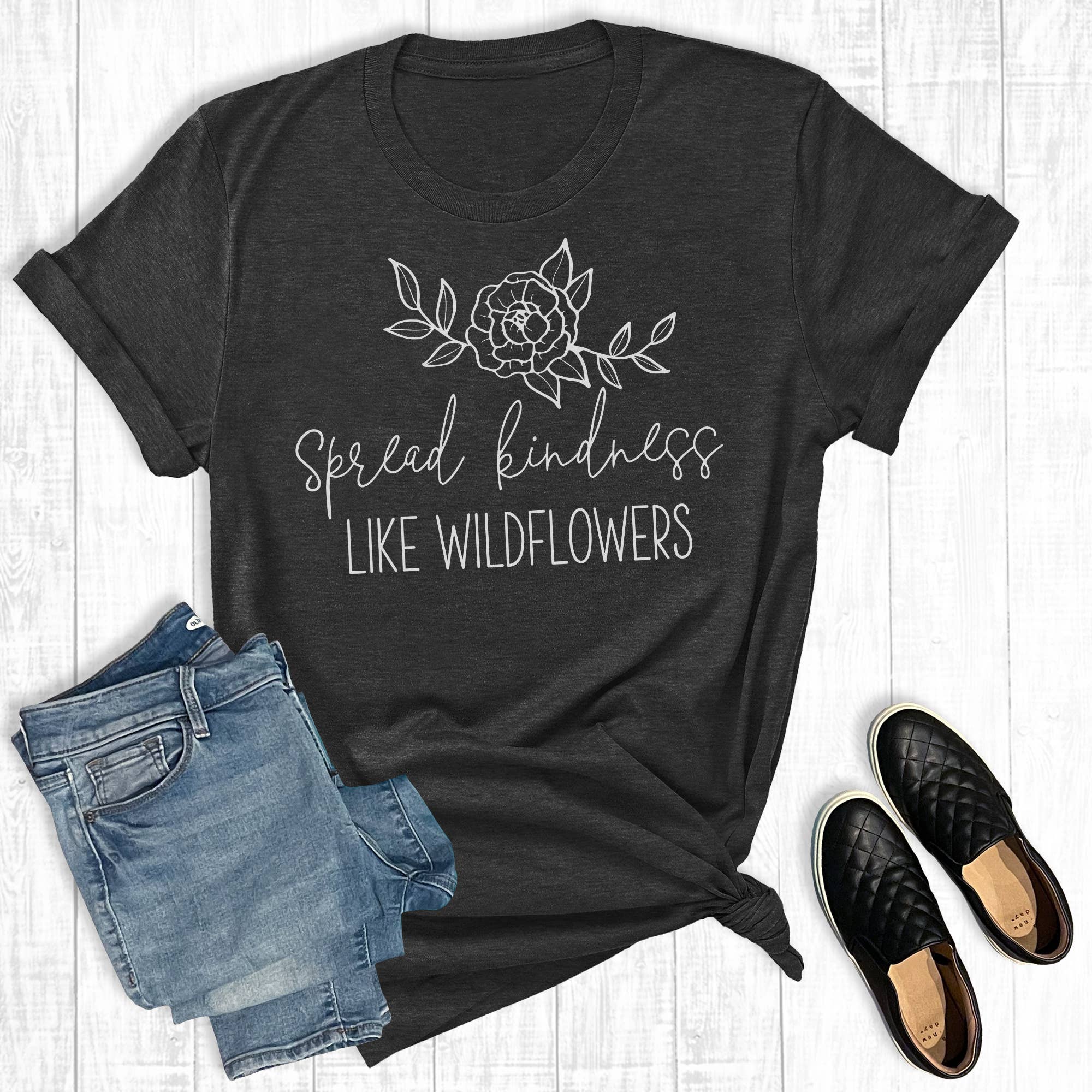 Spread Kindness Like Wildflowers Graphic Tee