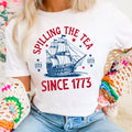 Spilling the Tea Since 1773 | July 4th Graphic Tee | Gildan