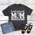 Loud Proud Football Mom Squad Graphic Tee