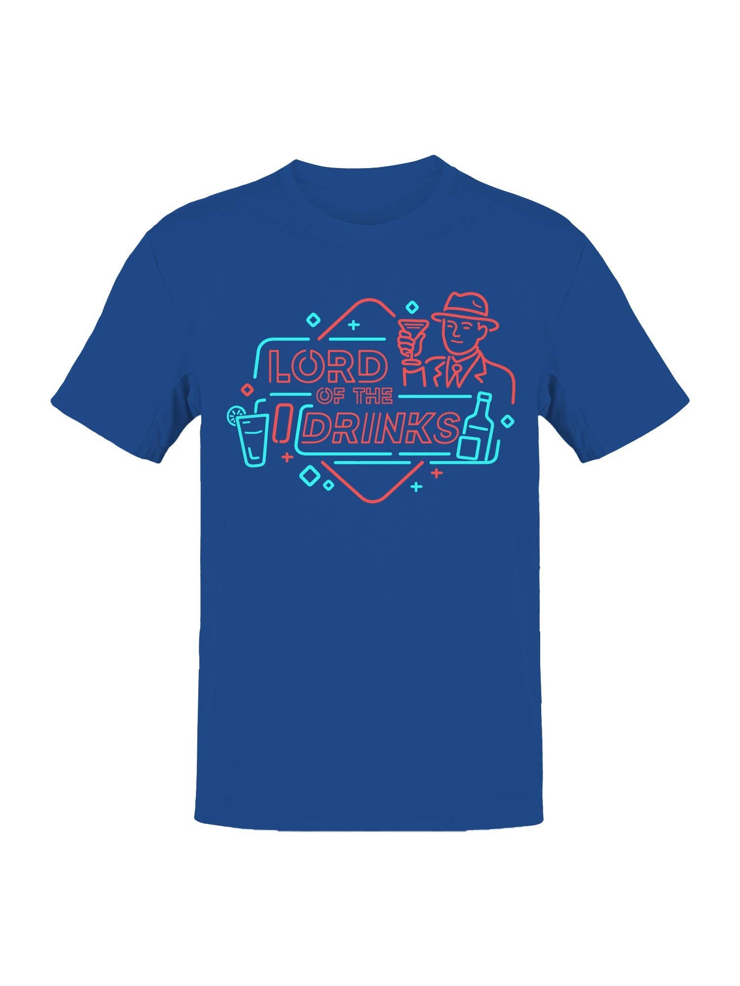 Lord of the Drinks Neon Art Men's T-Shirt