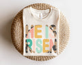 Leopard He Is Risen Easter Graphic Tee Women's Tees Religous