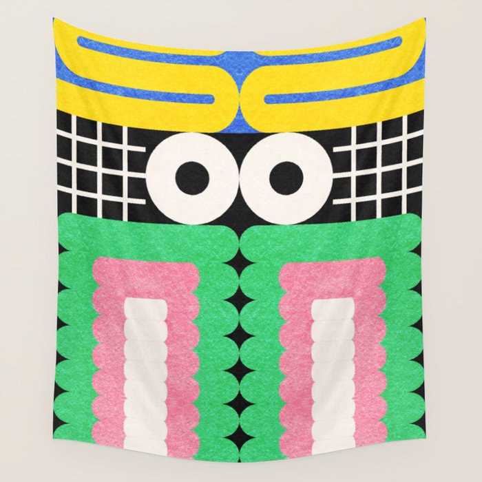 Funny Face Wall Tapestry Gallery Image 4