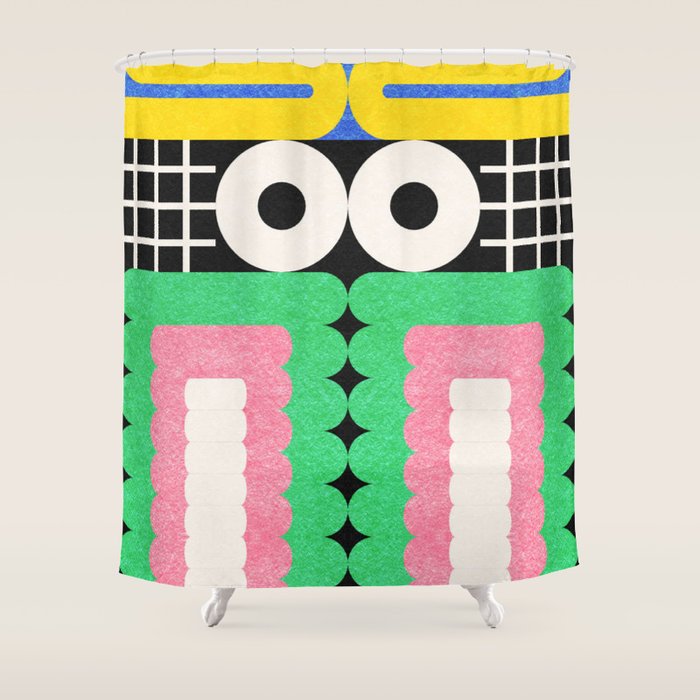 Funny Face Shower Curtain Gallery Image 1