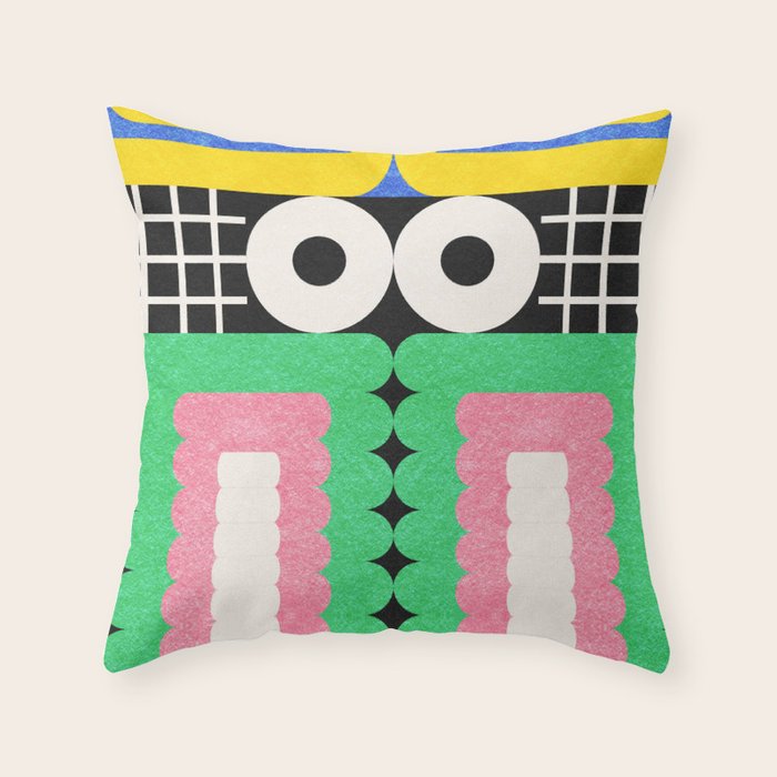 Funny Face Throw Pillow Gallery Image 6