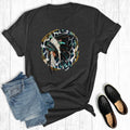 Leopard Circle Indian Headdress Graphic Tee