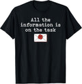 Task Instructions Quote Workplace Sarcasm Shirt