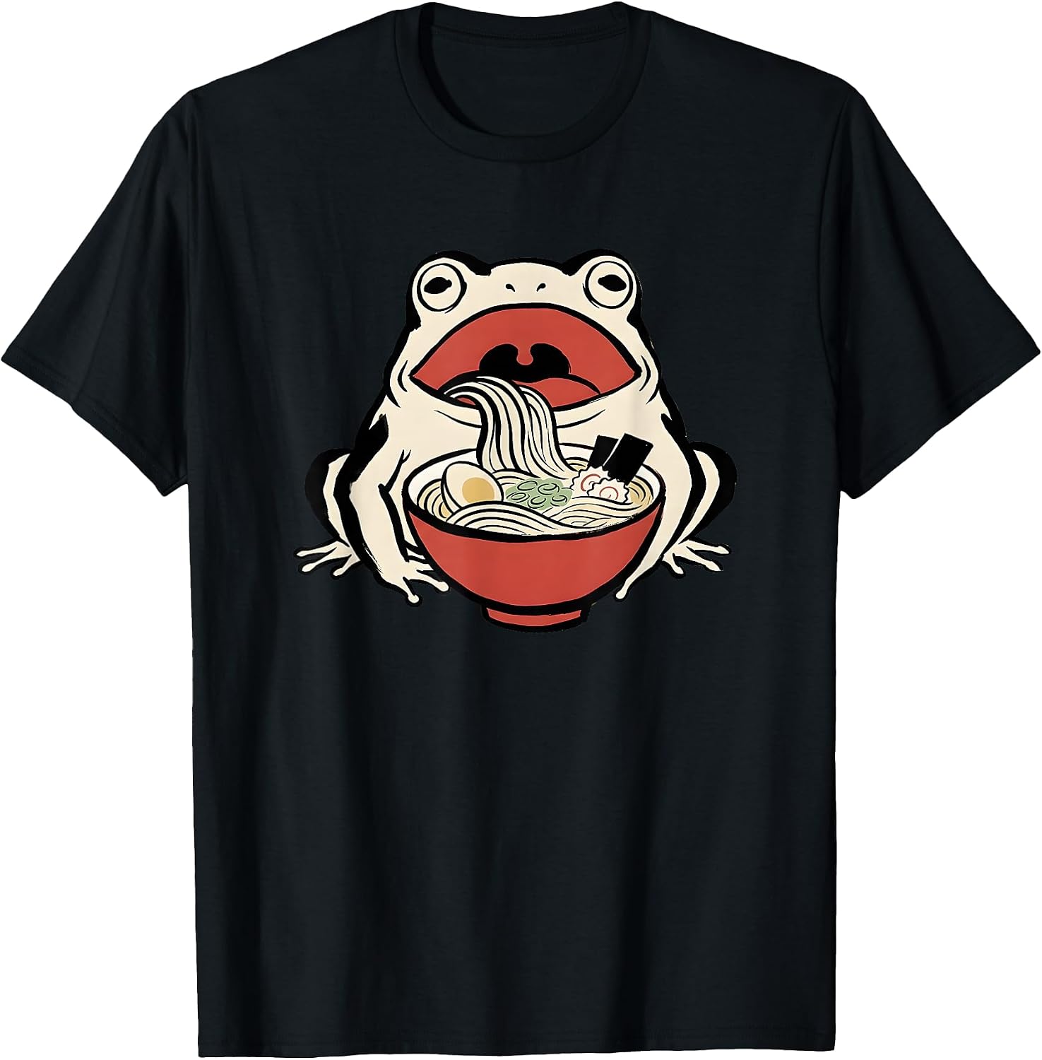 Frog Eating Ramen - Japanese Art