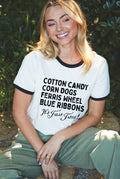 It's Fair Time! Ringer Graphic T-Shirt