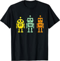 Funny Binary Code Robots 01 10 11 Tee