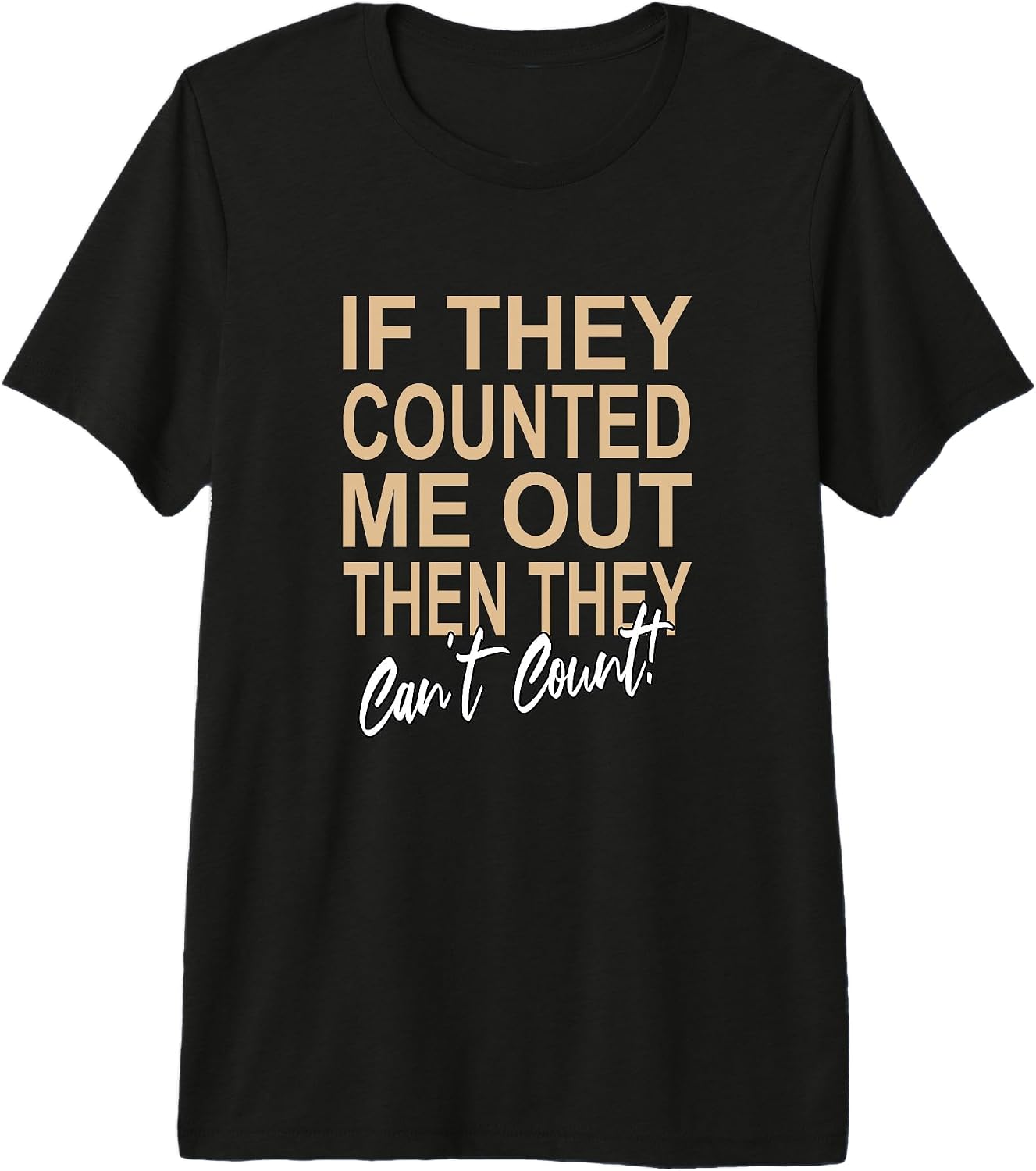 Tan Color Graphic Tee