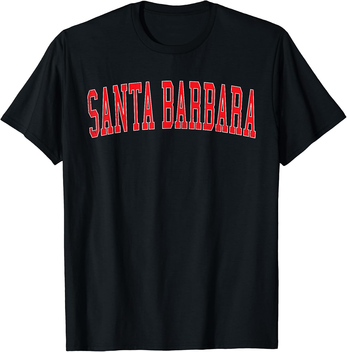 Vintage Santa Barbara Varsity Style Text Apparel