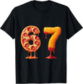 Funny 6 7 Pizza Nugget Meme Six Seven 67 Food Tee