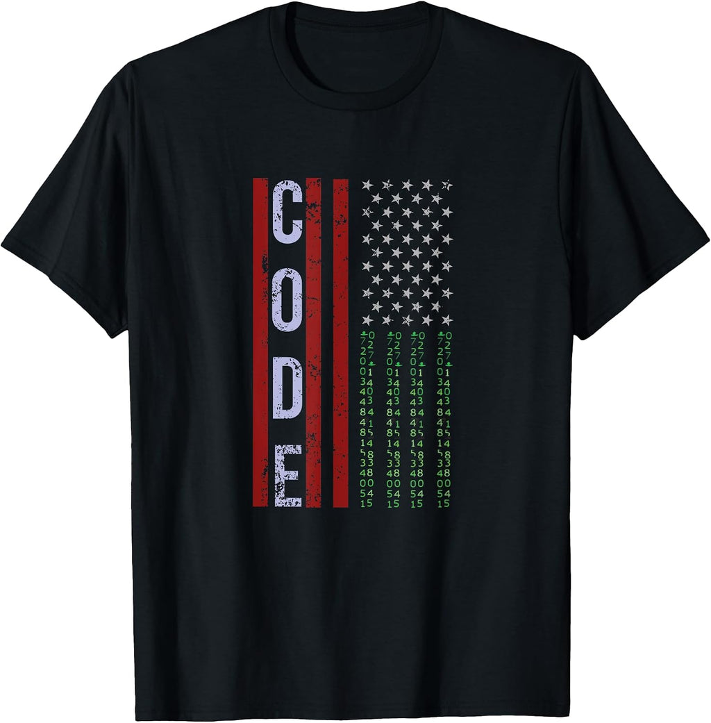 Programming Computer Coder Developer Amerika Flag
