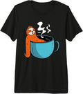 Sleeping Sloth In Coffee Cup Mug Funny Lazy Sloth