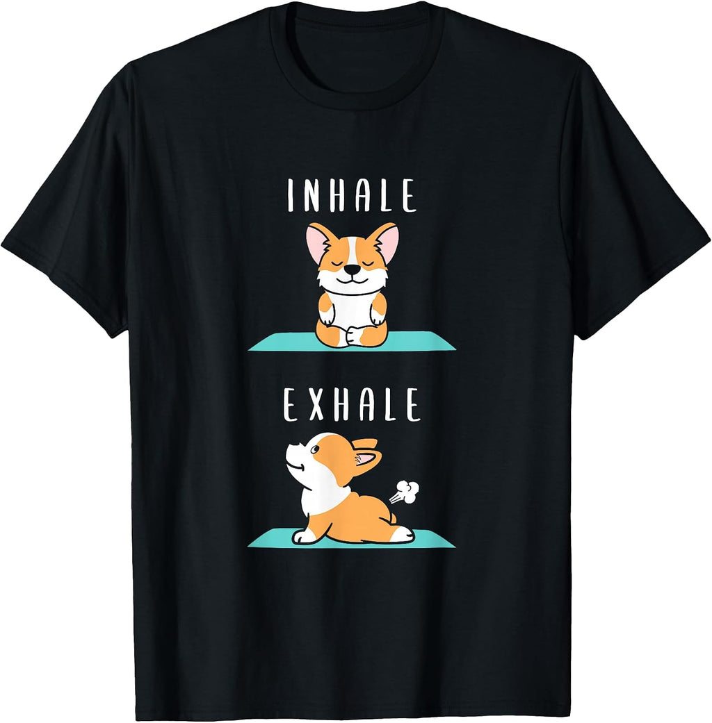 Inhale Exhale Cardigan Welsh Corgi Dog Apparel