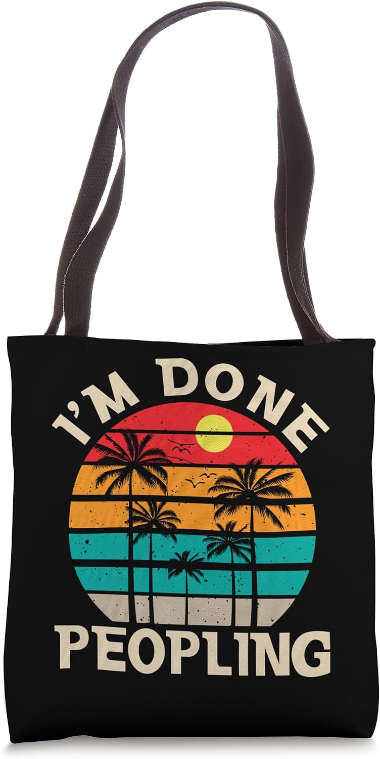 Retro I'm Done Peopling Gift Tee