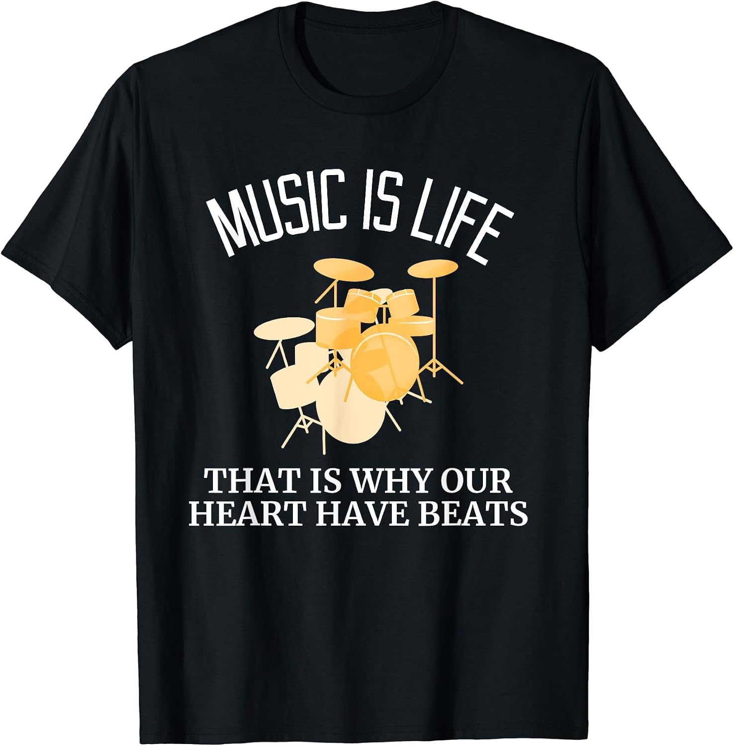 Music is LIfe Design Tee by Ed