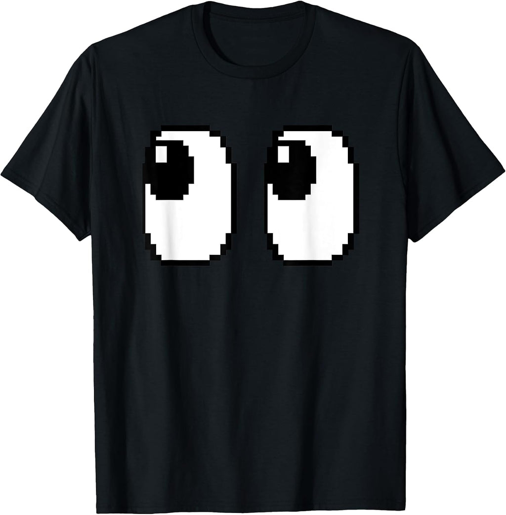 Funny Game Ghost Eyes 80s Halloween Tee
