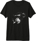 Vintage Funny Smoking Chimp Meme Art For Men Women