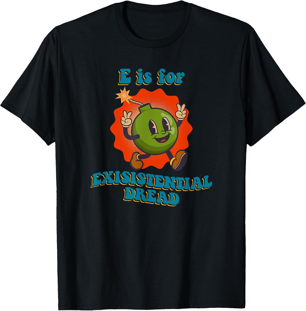 E is for Existential Dread Retro Toon Bomb