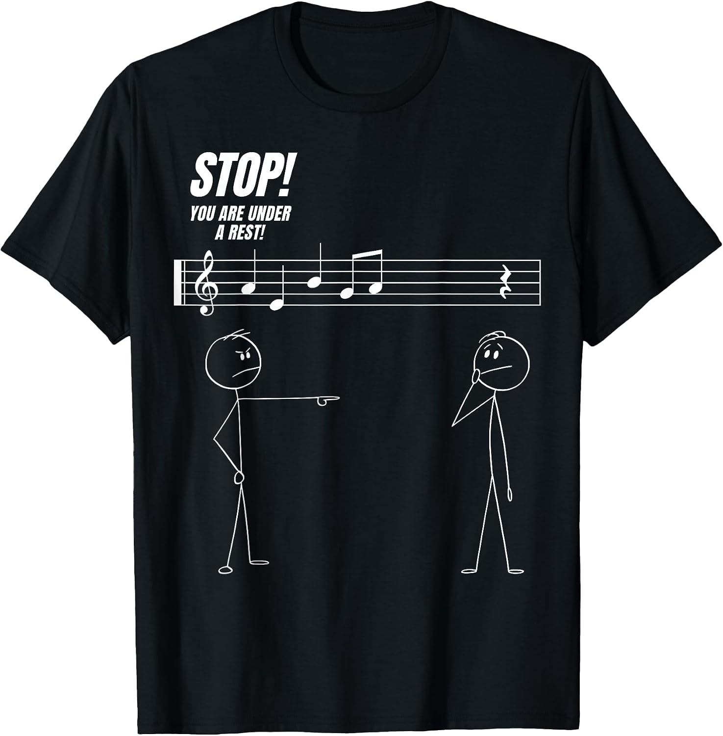 Funny Music Teacher Team Stop You're Under A Rest