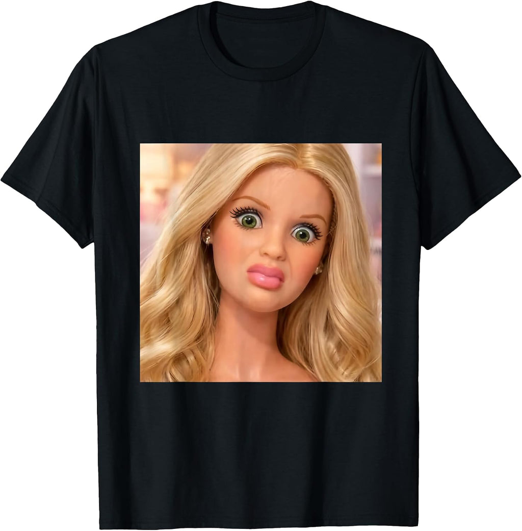 Funny Disgusting Doll face Meme Gift Tee