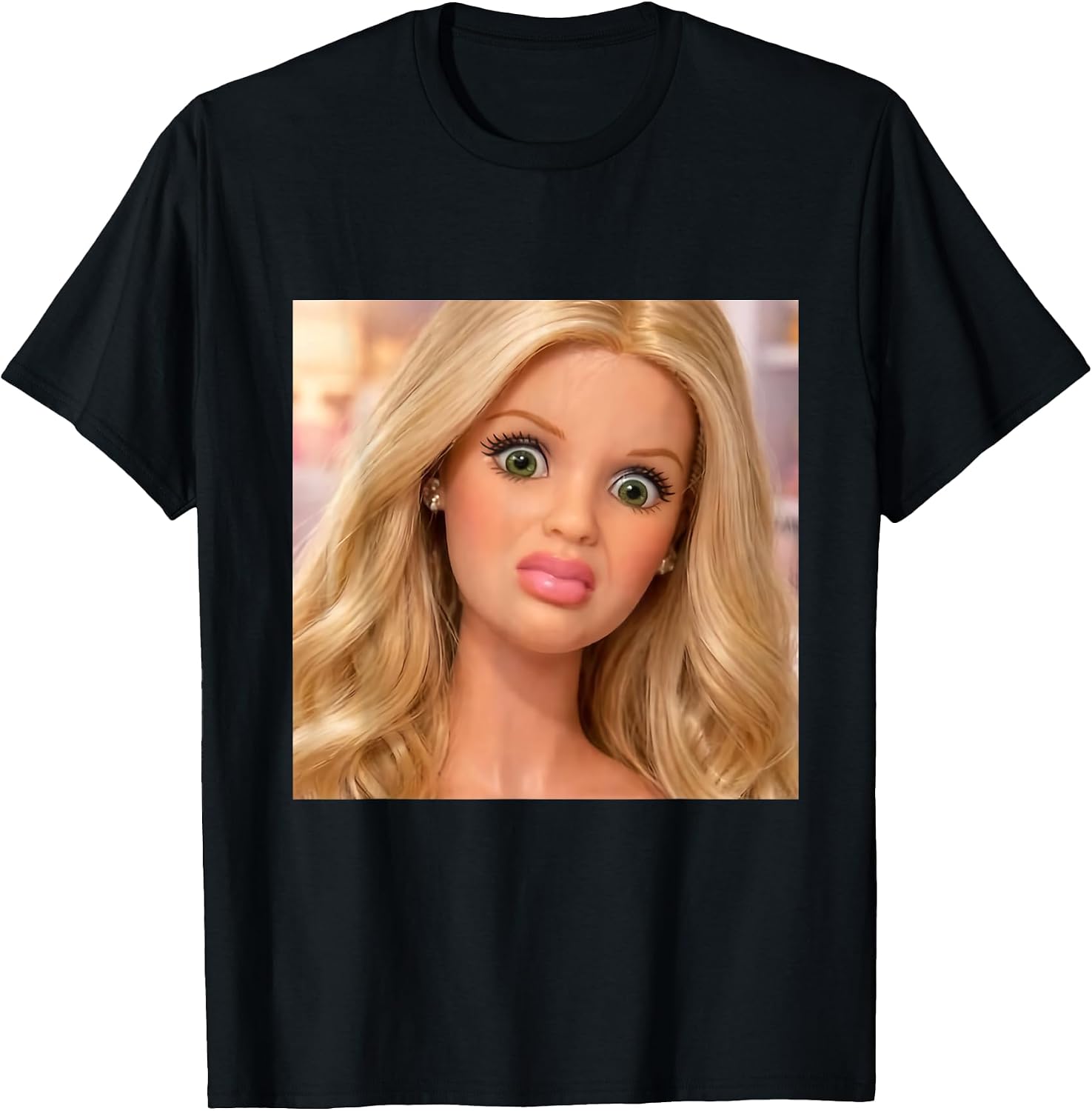 Funny Disgusting Doll face Meme Gift Tee