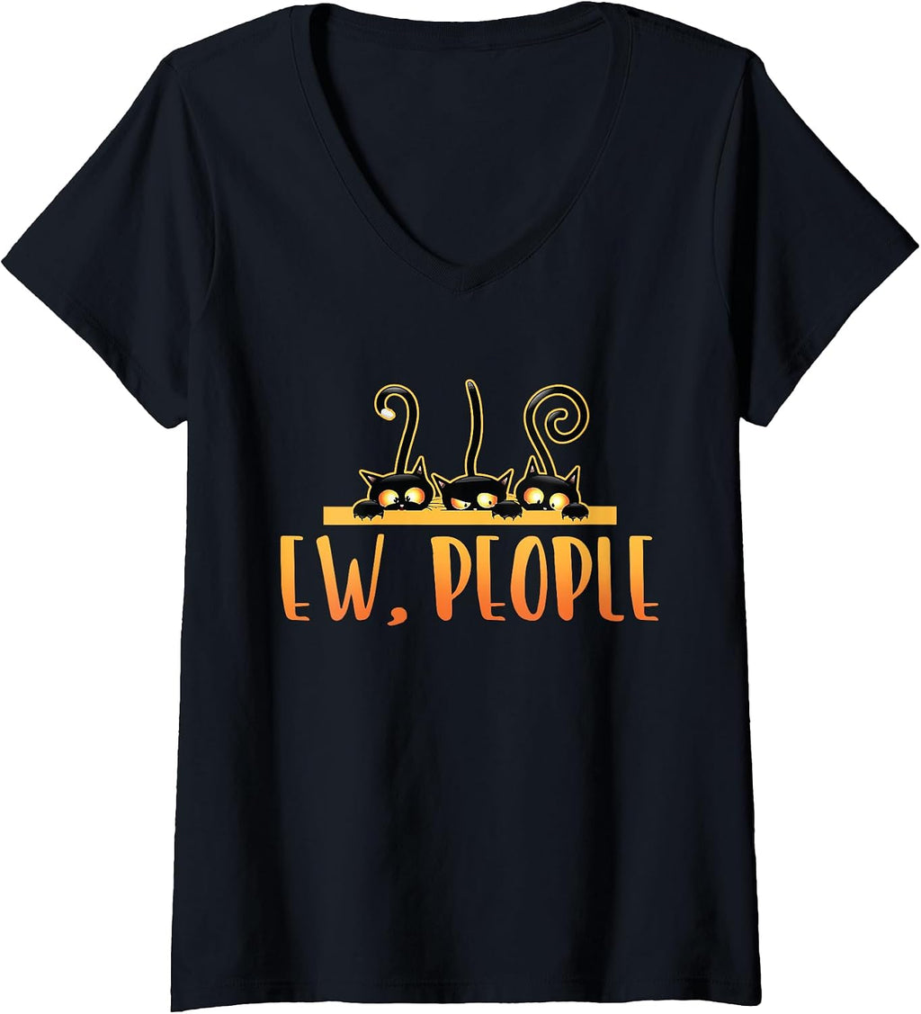 Funny Ew People Cat Mocking Sarcastic Merch