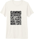 Retro Sunset Gaming Introvert Cat Gamer