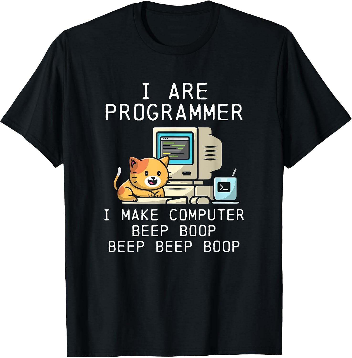 Funny Coder and Cat Owner