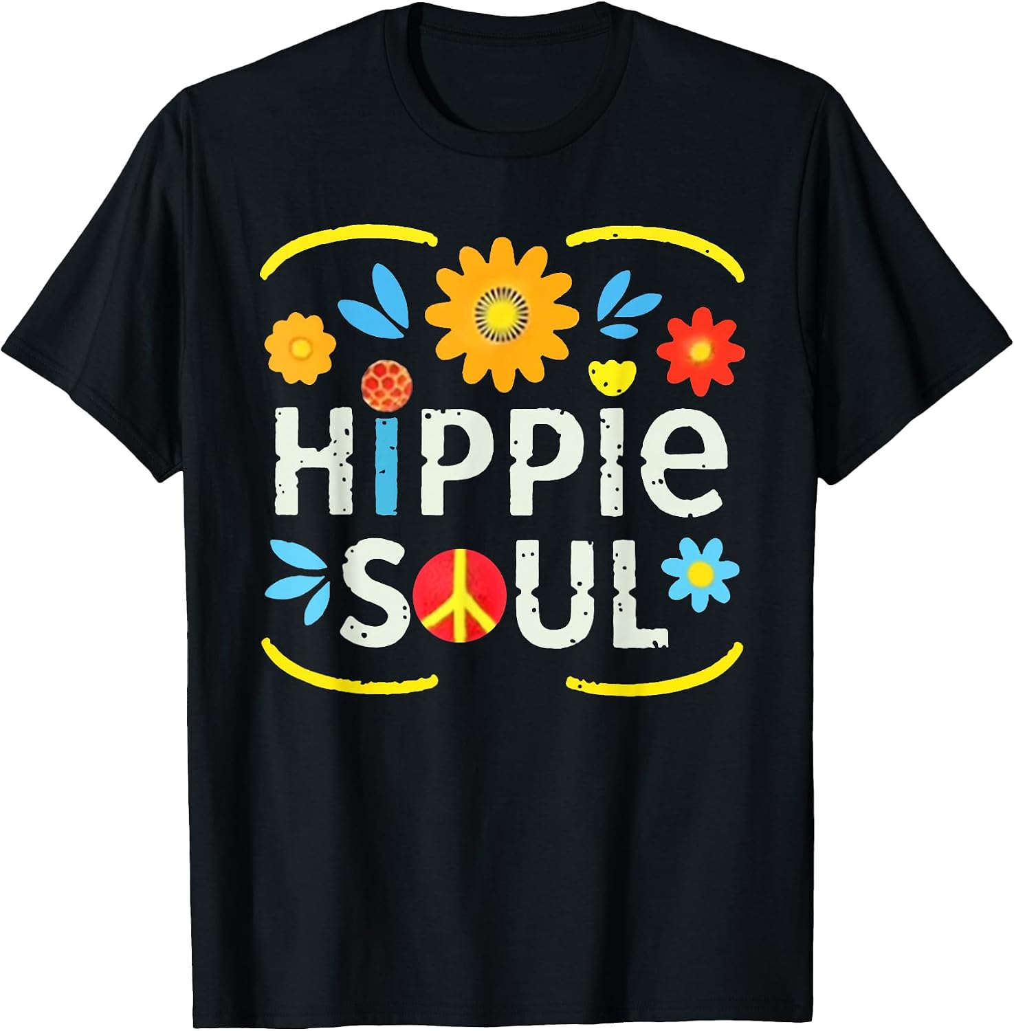 Peace Sign Hippie Soul Daisy Tshirt Flowers Gifts