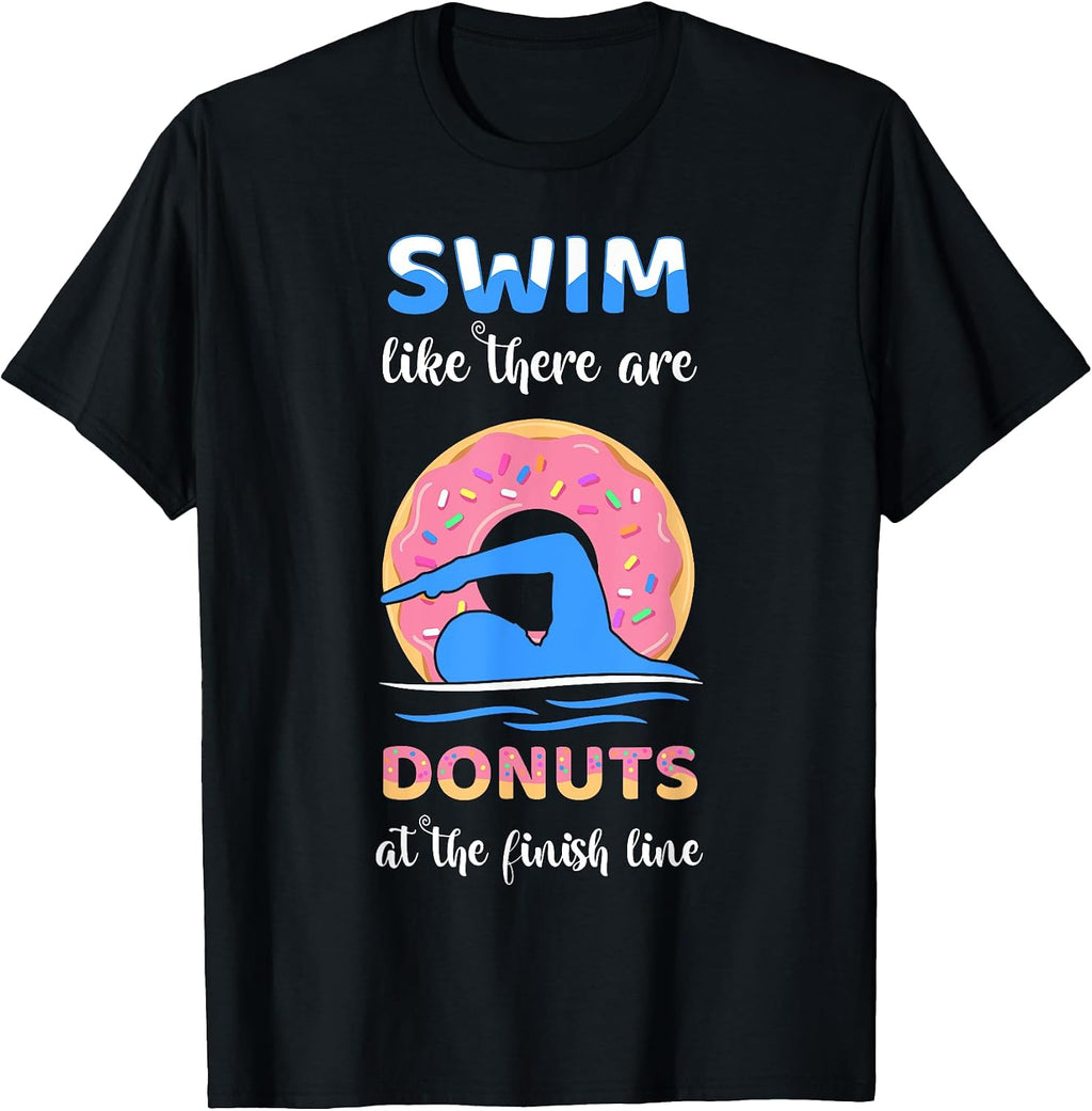 Funny Swimmer Donut Lover Apparel