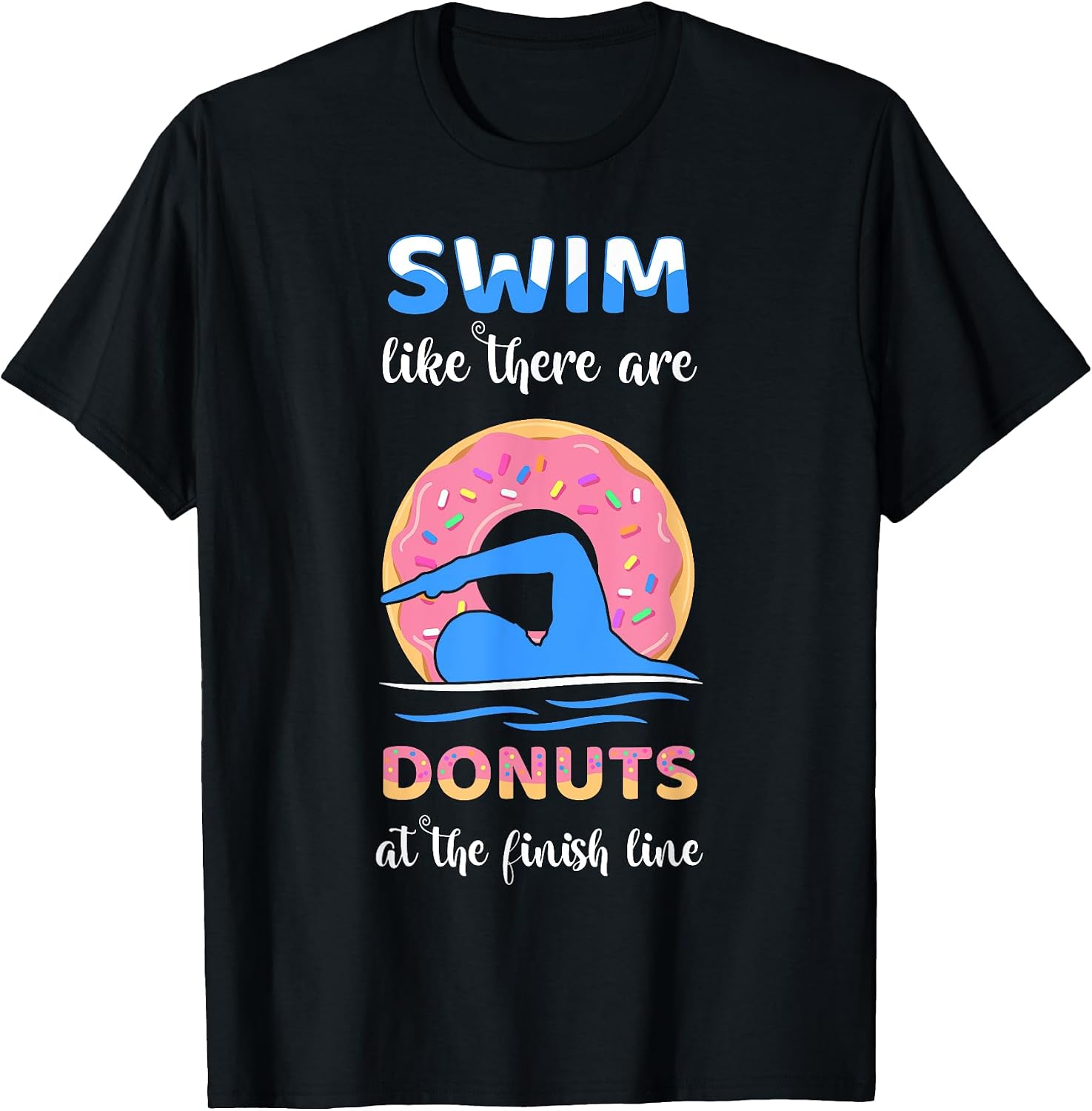 Funny Swimmer Donut Lover Apparel