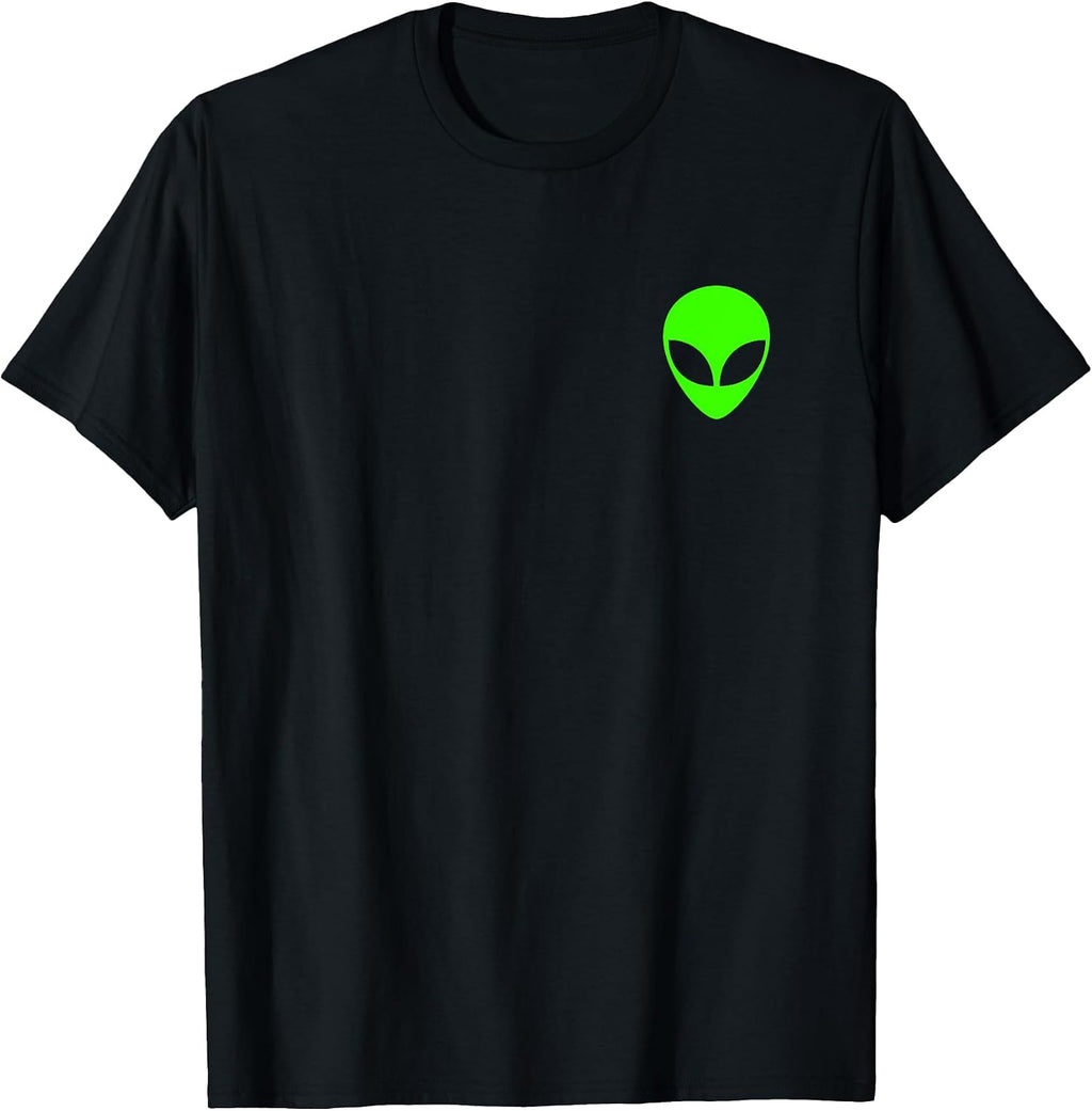 Alien Head Pocket Tee Cute Lazy Costume Outfit