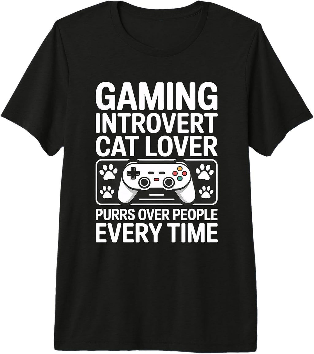 Cat Lover Gaming Introvert