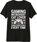 Cat Lover Gaming Introvert
