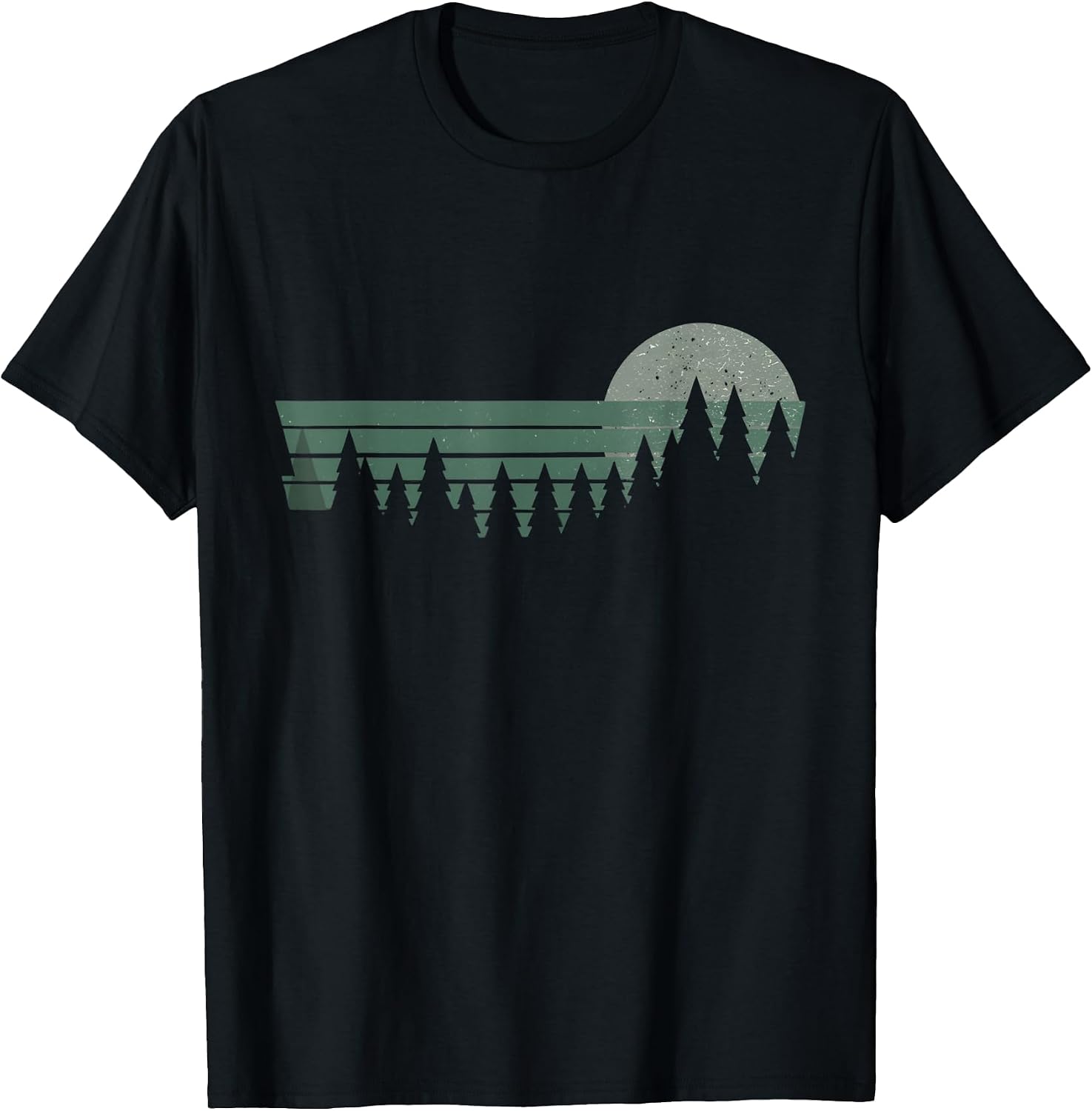 Vintage Wilderness Nature Forest Landscape Retro