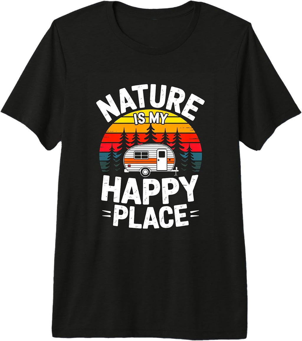 Camping Nature Lover Retro Camper