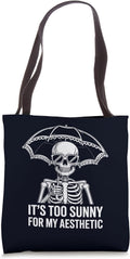 Anti Summer Goth & Sarcastic Skeleton Shirt