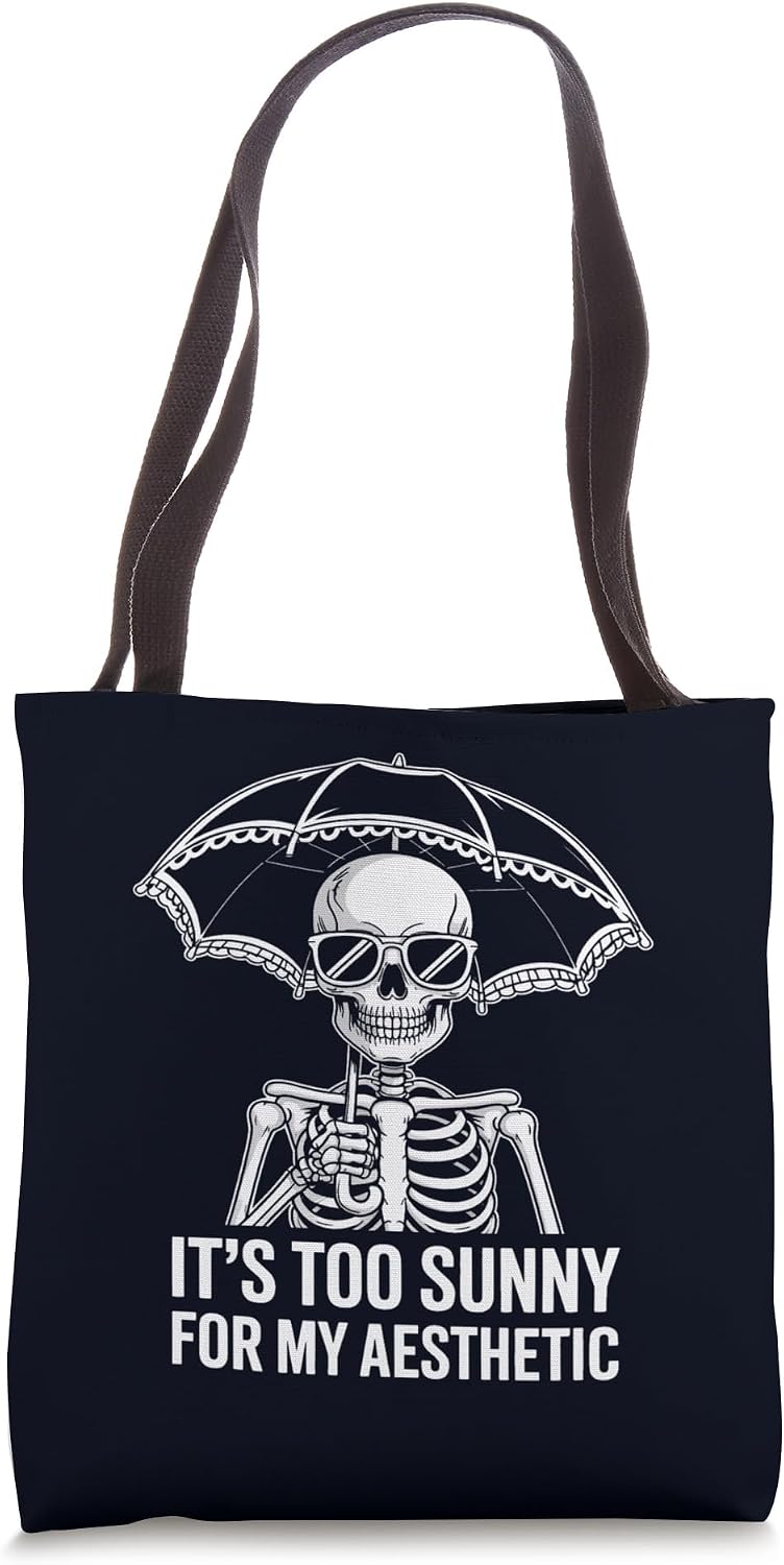 Anti Summer Goth & Sarcastic Skeleton Shirt