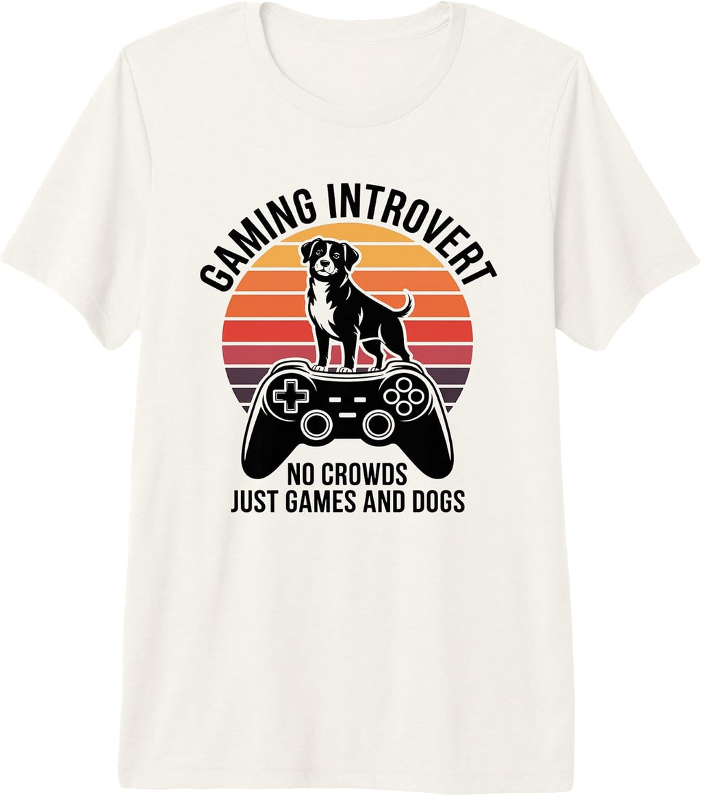 Gaming Introvert Dog Lover Games Dogs Fan