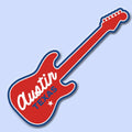 Austin Texas Guitar Sticker | Music City Texas Decal, Acl