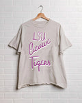 Lsu Geaux Tigers Beverly Gray Thrifted Tee