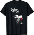 Cat Drinking Wine Cute Cat Holding Red Wine Lovers