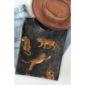 Vintage Mineral Wash- Tiger Print
