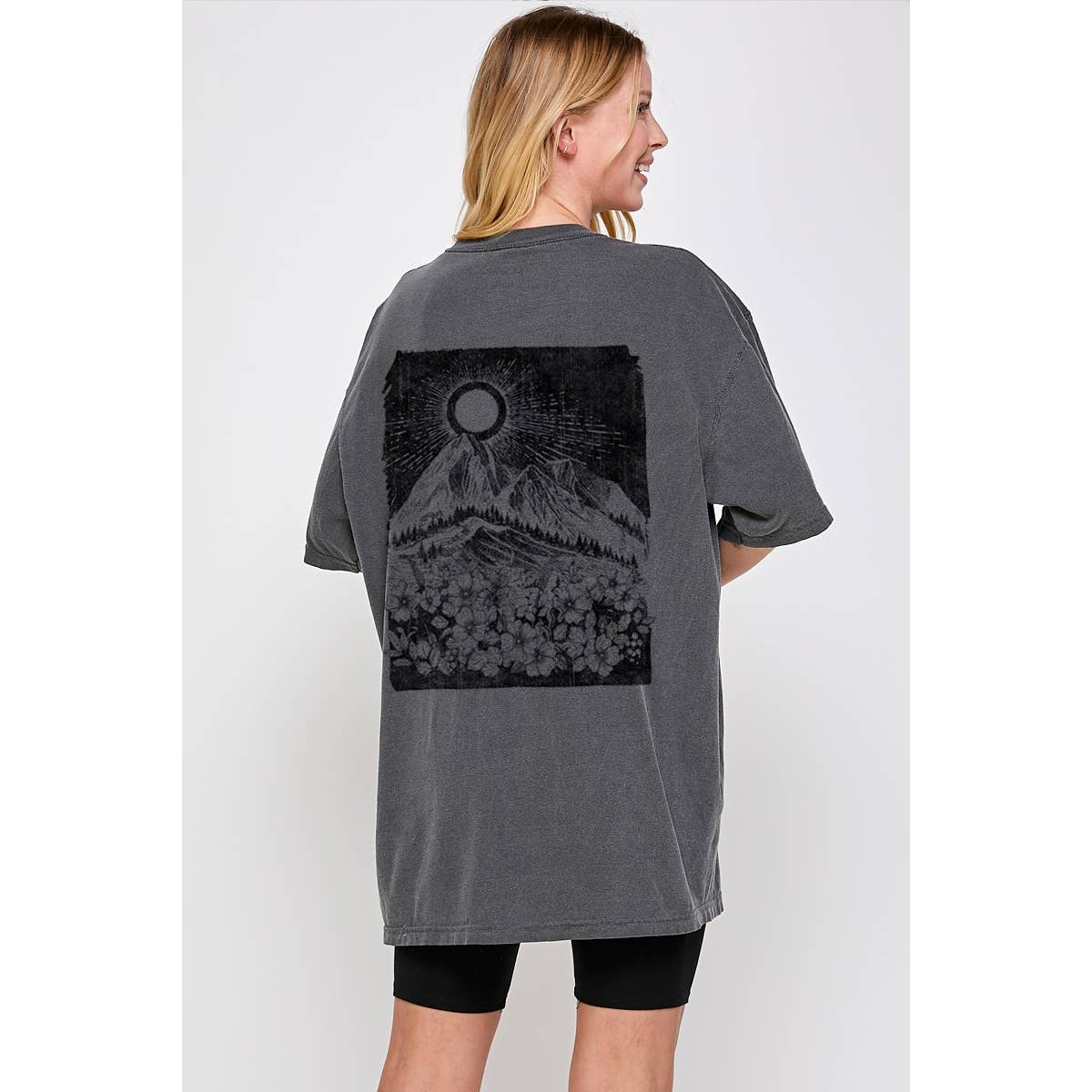 Wildflower Bloom  Graphic  Oversized Tee