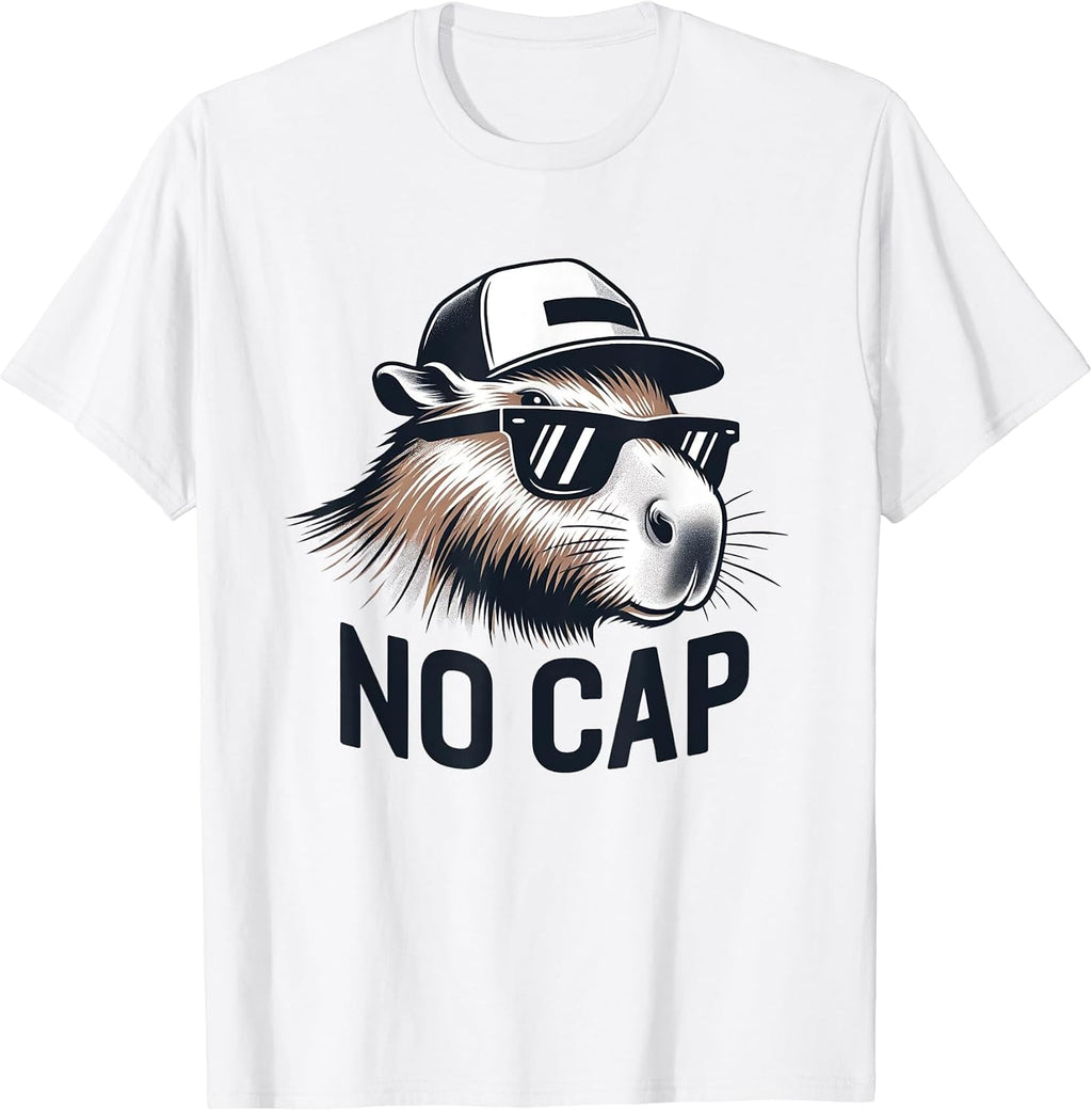 Capybara No Cap, Meme Cute Funny Capy Animal
